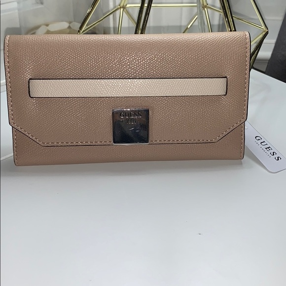Guess Handbags - Cream and Tan Guess Wallet